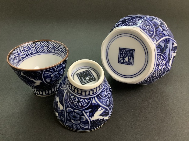 京焼・清水焼 お預け酒器 菊彫祥瑞(きくぼりしょんずい) 壹楽 RIX168 ...